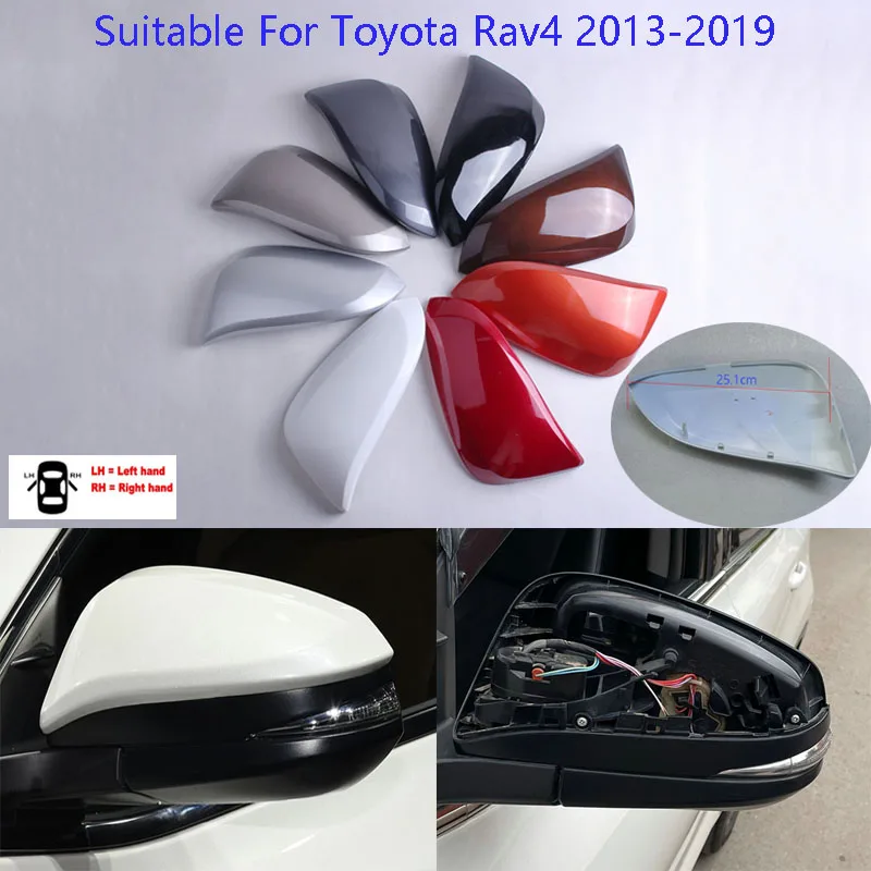 Car Accessories Rearview Mirror Cover For Toyota Rav4 2013~2019 Reverse Mirror Shell Mirror Case Housing