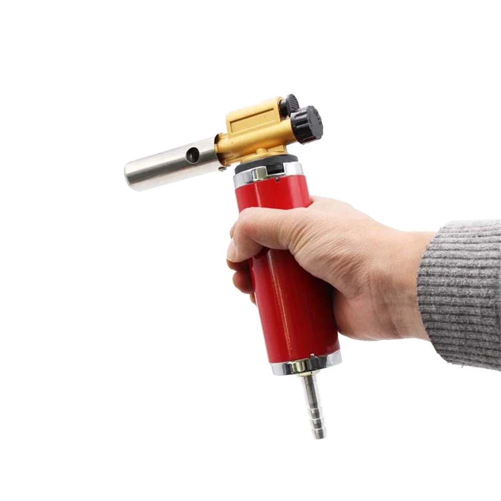 Imagem -05 - Adaptador de Tocha Flame Gun Queimador de Gás Fogão de Camping Use para Conectar o Tanque de Gás Ferramenta de Cozimento ao ar Livre Novo