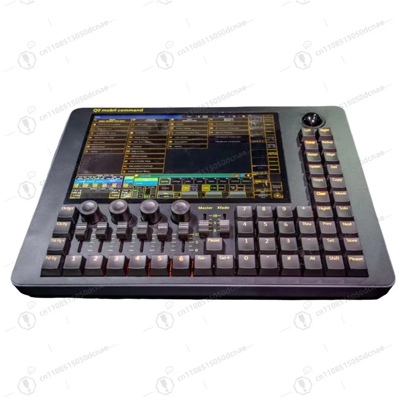 Mini Touch Screen Lighting Command Wing Q0 Portable DMX512 Stage Light Dimmer Console For Bar Wedding Banquet Hall Show
