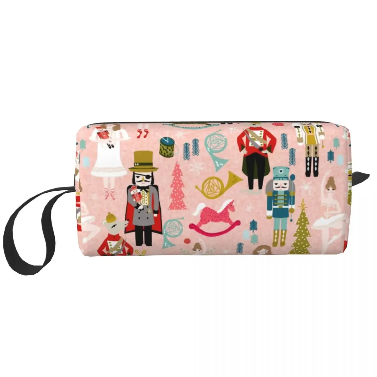 Cute Nutcracker Ballet Dancer Travel Toiletry Bag for Women Cosmetic Makeup Organizer Beauty Storage Dopp Kit