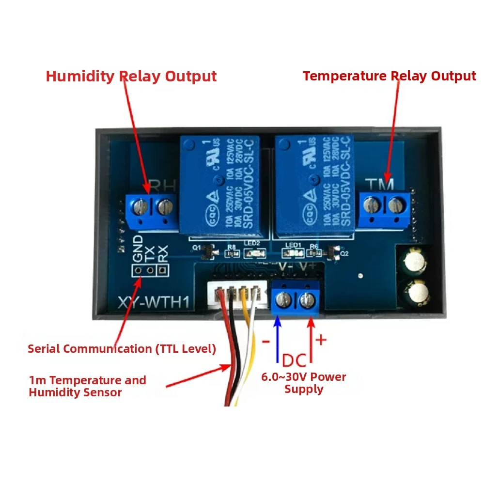 Long Term Accuracy Calibration Tool Temperature Control SHT20 Sensor Temp Humidity Module Industrial-grade Chip