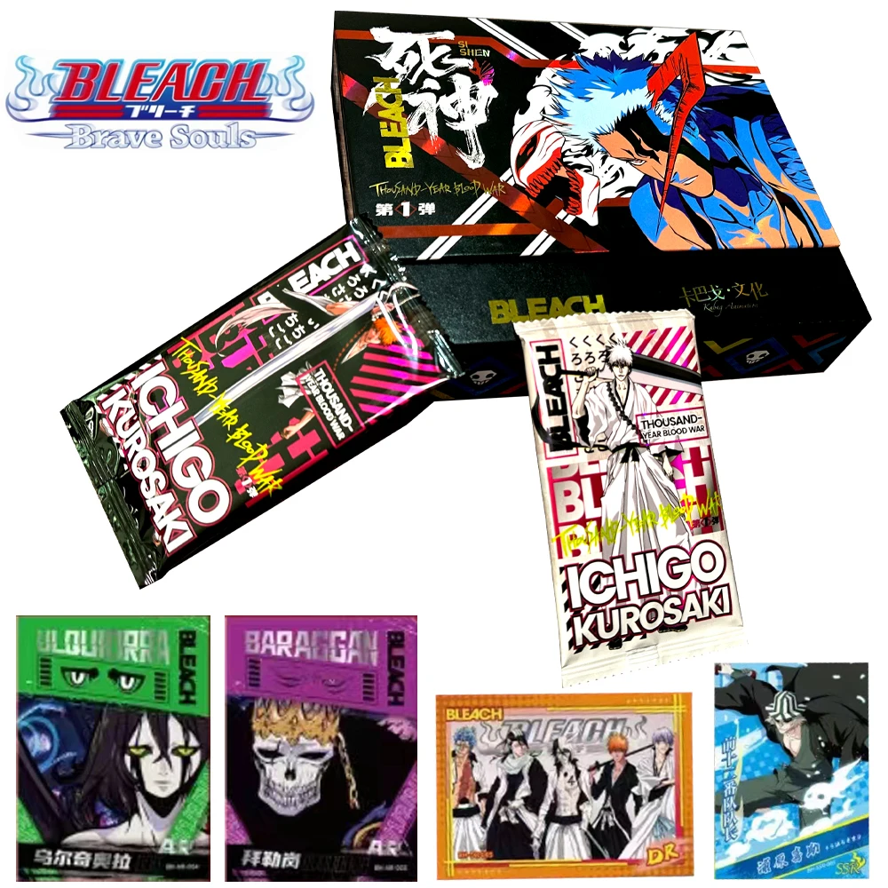 

KABAG Japanese Anime Bleach Collection Cards Toys Gift for Kids Child TCG CCG Cartas Games Card Box Children Birthday Gift