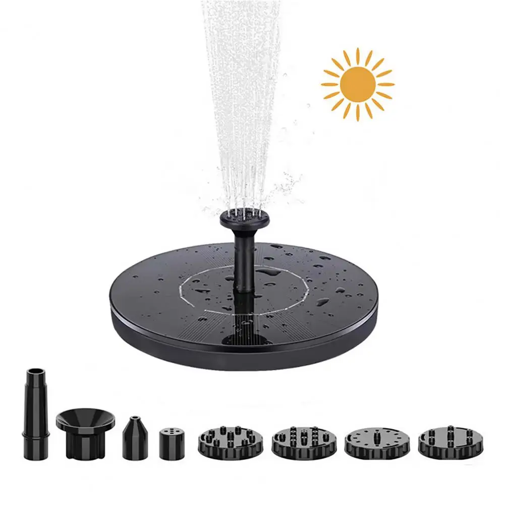 Solar Powered Water Fountain Floating Fountain for Bird Bath Solar Fountain Pump for Bird Bath Floating Solar Water