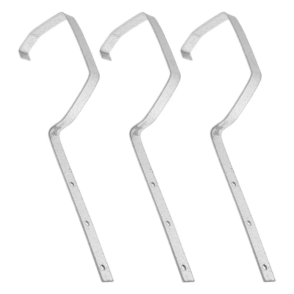 3 قطعة الثقيلة المعادن مزراب بين قوسين دائم مزراب المطر دعم سقف مستقر الصرف الشماعات مانعة لتسرب الماء الطيور المغذية قوس #4