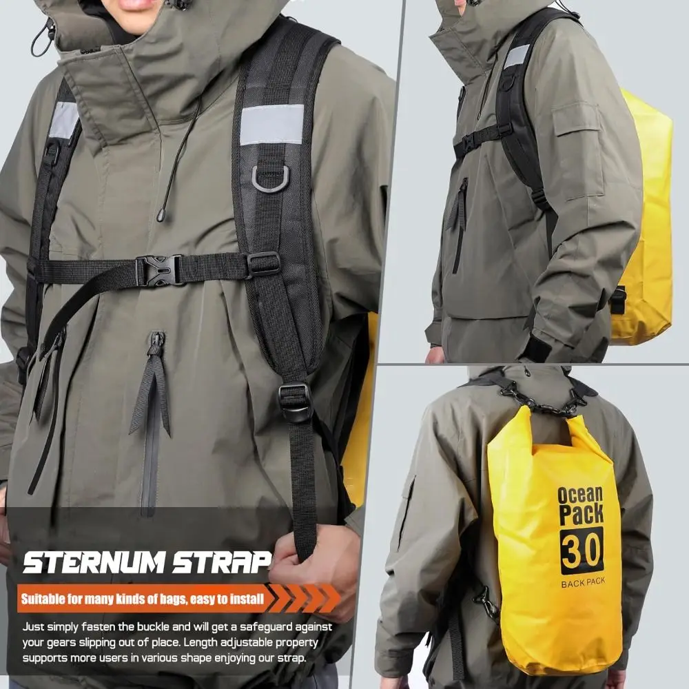 New Black Backpack Straps Oxford Cloth Shock Absorption Replacement Strap Bags Shoulder Strap Outdoor Sports