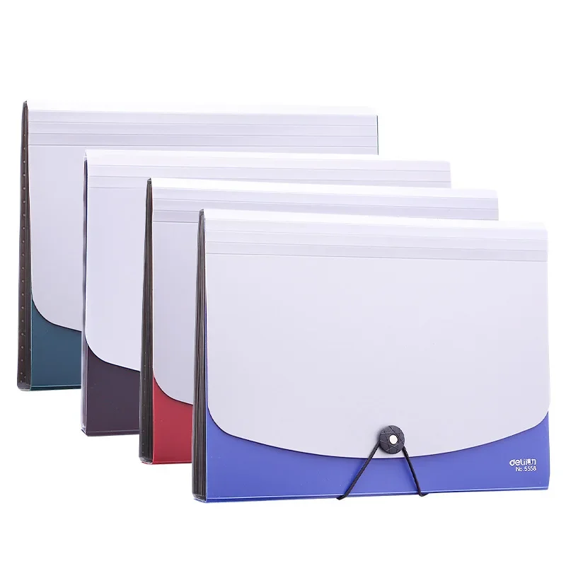 Nuovo arrivo 12 strati A4 multistrato cartella di file da scrivania borsa espandibile documenti carta custodia per organizer per ufficio scolastico di cancelleria
