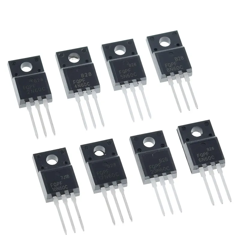 10pcs Fqpf2n60c Fqpf4n60c Fqpf5n60c 2n60c Fqpf6n60c Fqpf8n60c Fqpf10n60c Fqpf12n60c Fqpf20n60c Transistor To-220f To220f