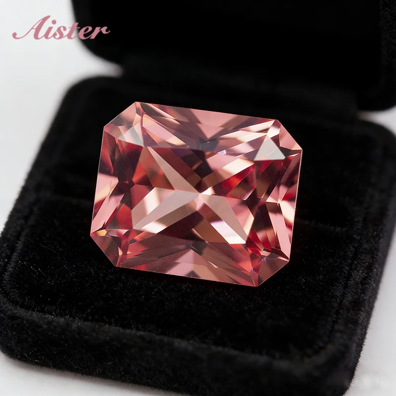 

Новые синтетические корундовые камни Padparadscha с огранкой Ice Radiant, цвета закатного оранжевого, выращенные в лаборатории, с сертификатом AGL