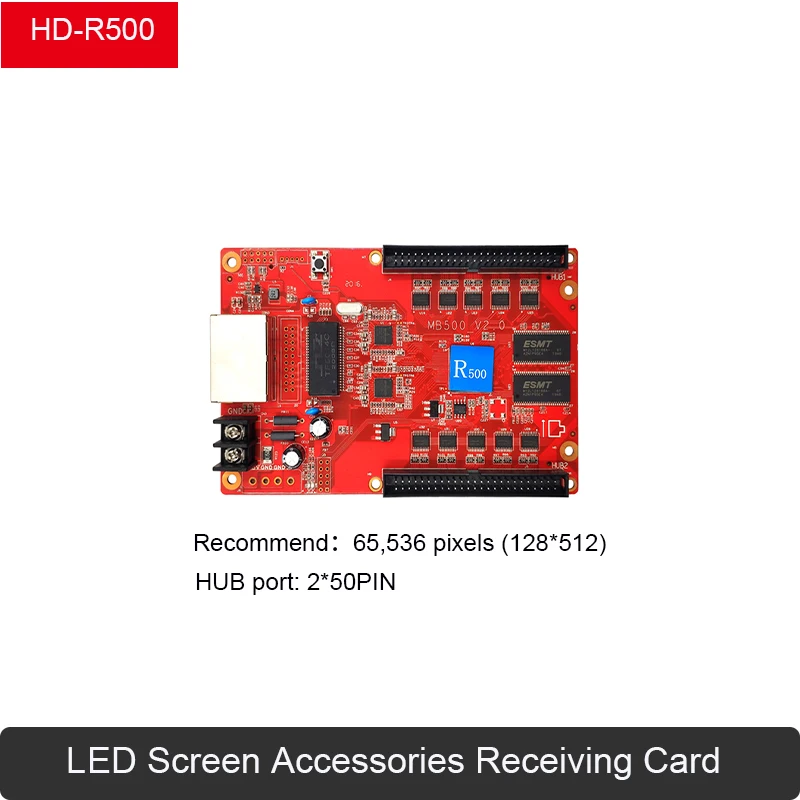 Imagem -05 - Huidu-full Color Led Tela de Recebimento do Cartão Trabalhar com Cartão de Envio hd Hd-r708 R712 R716 R732 Hub75e