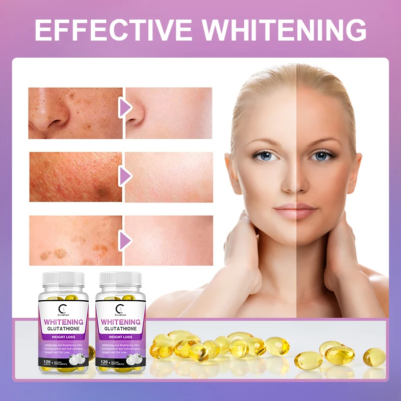 GPGP GreenPeople White Tomato Glutathione Brightening Capsule Dull Skin Nutrition Supplementer Skin Cell repair Capsule