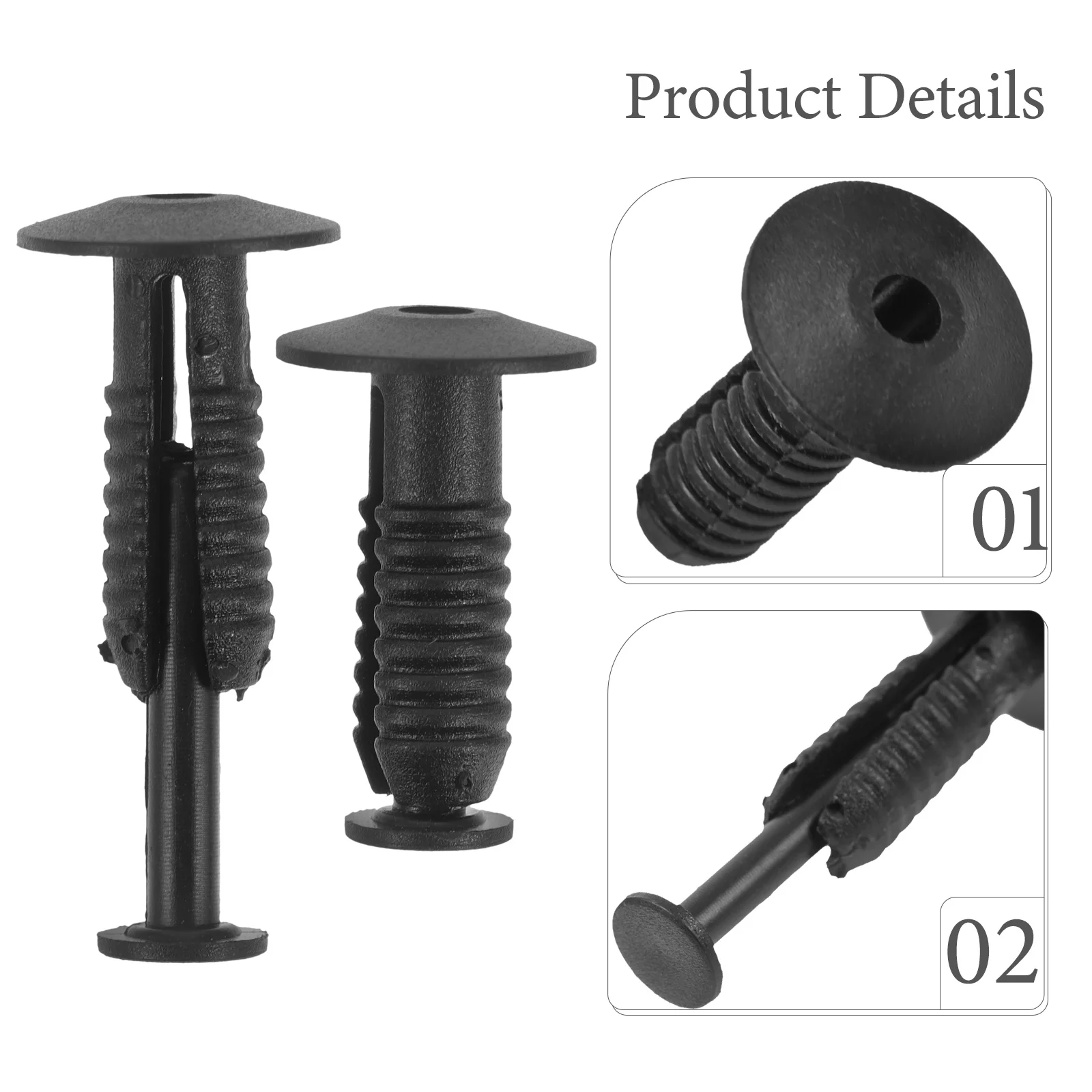 

50Pcs Automotive Body Clips Durable Stylish Design Prevents Scratches Enhances Aesthetics Easy Installation Bumper Clips