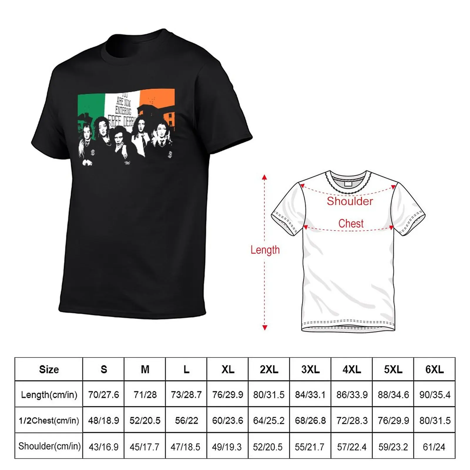 New Retro Vintage Beautiful Model Derry Girls Music Vintage Retro T-Shirt tops boys animal print shirt plain white t shirts men