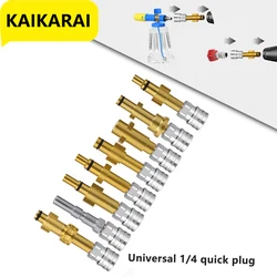 Pressure Washer Quick Connector 1/4 Stainless Steel Adapter To Washer Gun Nozzle Foam lance Fitting For Karcher Bosch Lavor
