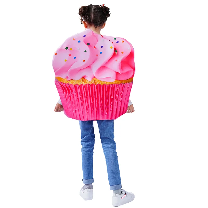 Halloween Kinderen Cosplay Ijs Cake Kostuum Vakantie Feest Schattig Meisje Podiumset Mode Grappige Roze Kleding