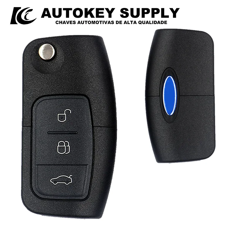 

Autokey поставка AKFDF111 3-кнопочный дистанционный складной ключ-футляр для Ford Mondeo