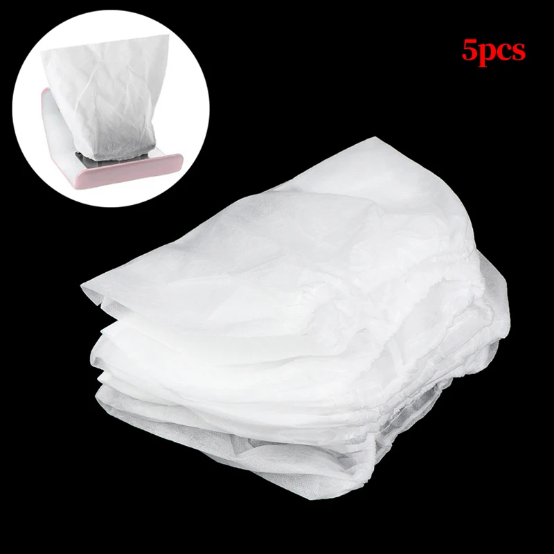 5Pcs Nail Dust Collector Replacement Bags Non-woven Vacuum Cleaner Manicure Machine Art Tips For Nails