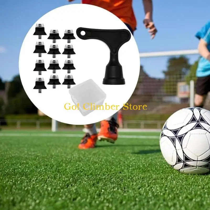 Q84C 12 pièces crampons Football en alliage d'aluminium crampons Football crampons botte Football crampons pour