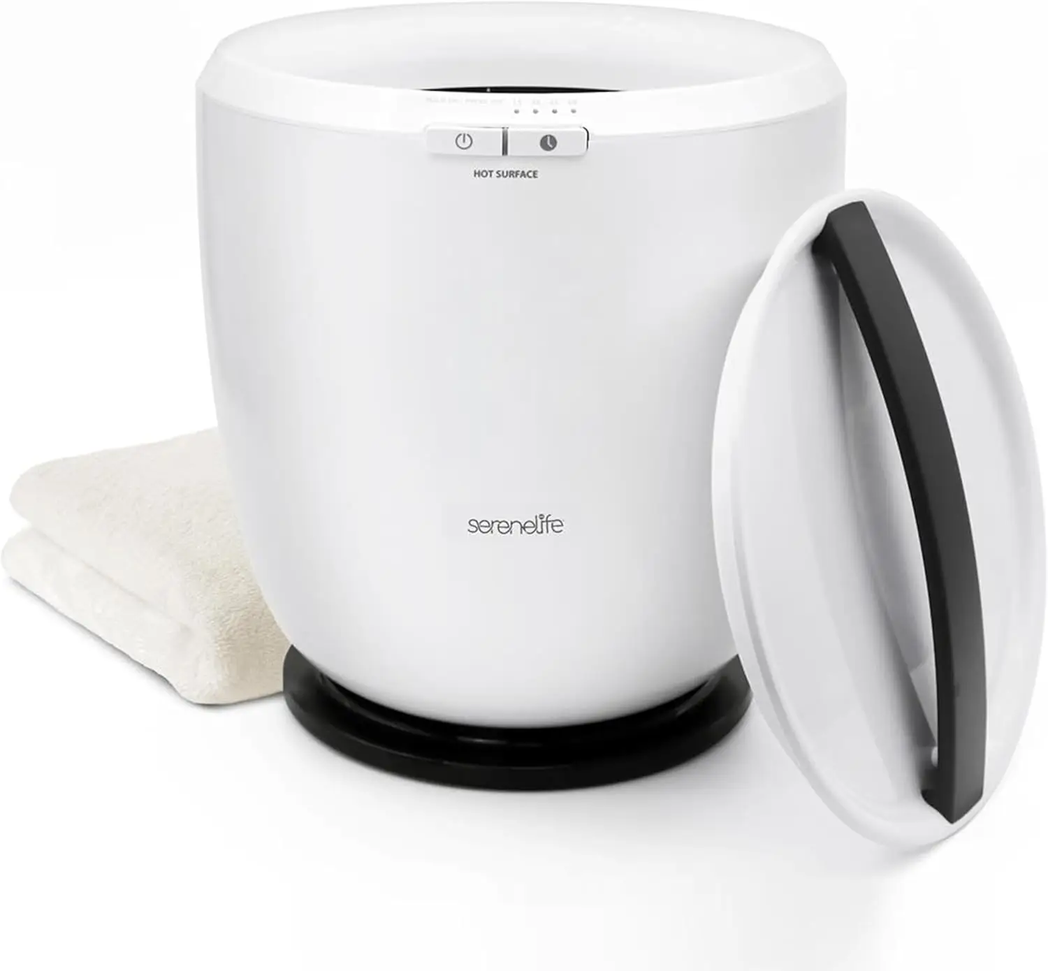 

Luxury Towel Warmer Bucket with Fragrance, Auto Shut-Off, Fits Large Towels and Blankets for Spa Bathroom