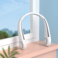Mini Neck Portable Bladeless Fan Rechargeable Leafless Hanging Fans Air Cooler Cooling Wearable Neckband Fans