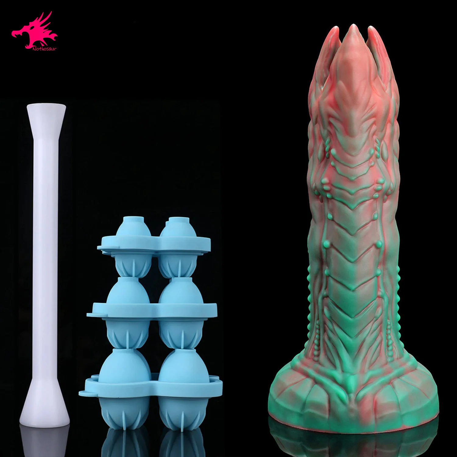 Nothosaur AUDREY II mainan seks Anal wanita, alat pembesar telur Anal Dildo Buttplug masturbasi Cup Dildo Lay telur pembesar steker mainan seks wanita