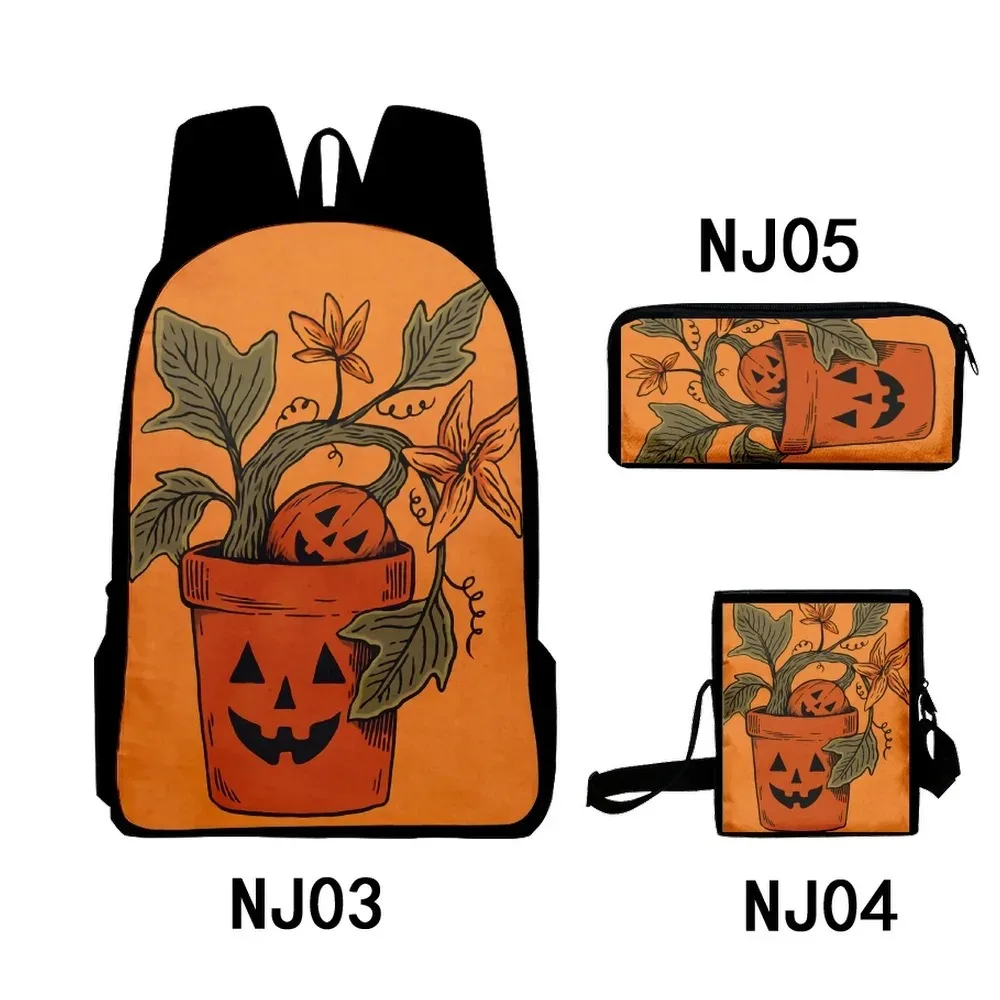 Halloween 3d backpack printing,3pcs/set,backpack,laptop,backpack,shoulder,case,harajuku,popular,cool