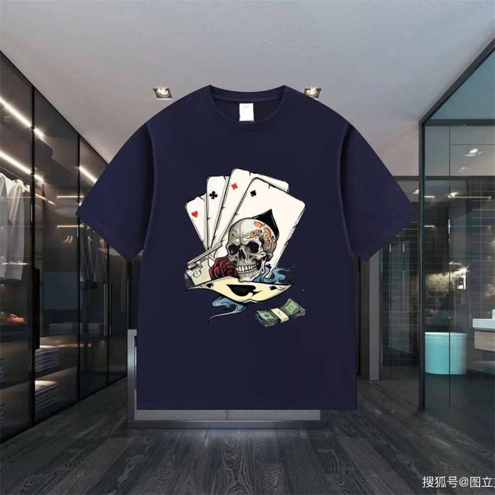 

Summer men's and women's new T-shirt round neck 100% pure cotton T-shirt fashionable, breathable, sweat absorbing, comfortable,