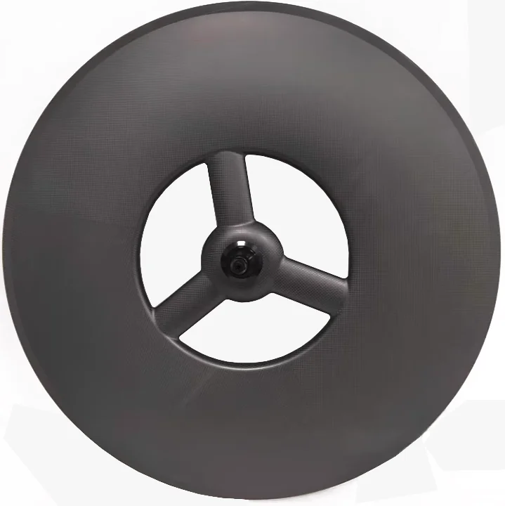 700C Canbon bike wheelset 180mm deep 28mm Width 3 Spokes Tubeless Optional appearance UD 3k 12k 18k  Marble pattern