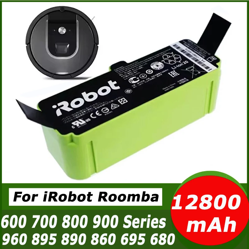Original pour iRobot Roomba 14.4V 12800mAh batterie Roomba 500 600 700 800 série aspirateur iRobot roomba 620 770 780 partie