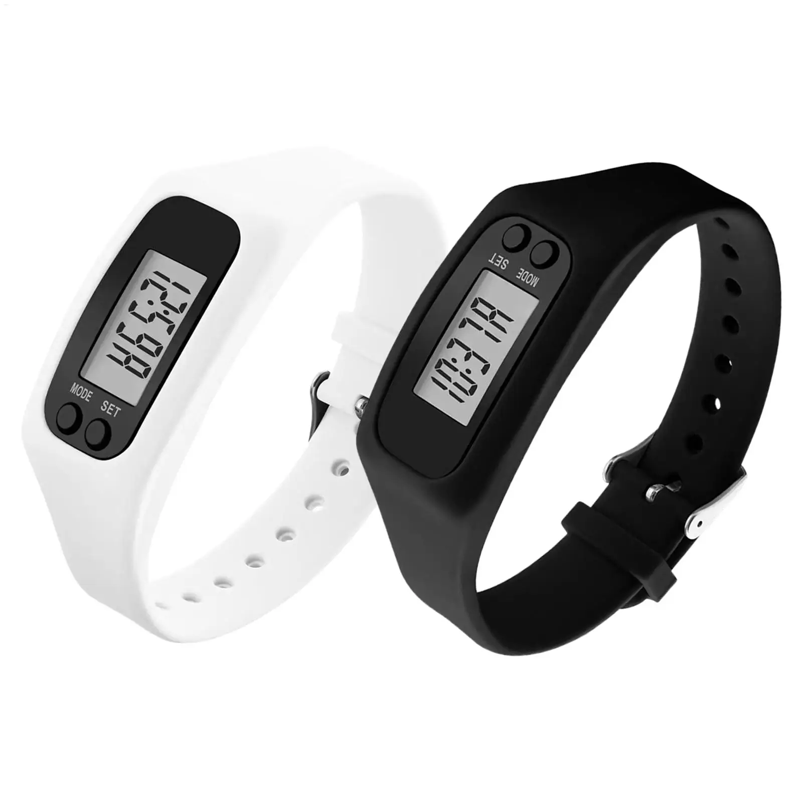 Lightweight Large LCD Screen Pedometer Watch Portable Step Calories Counter Activity Fitness Monitor for Senior Men Adults Daily
