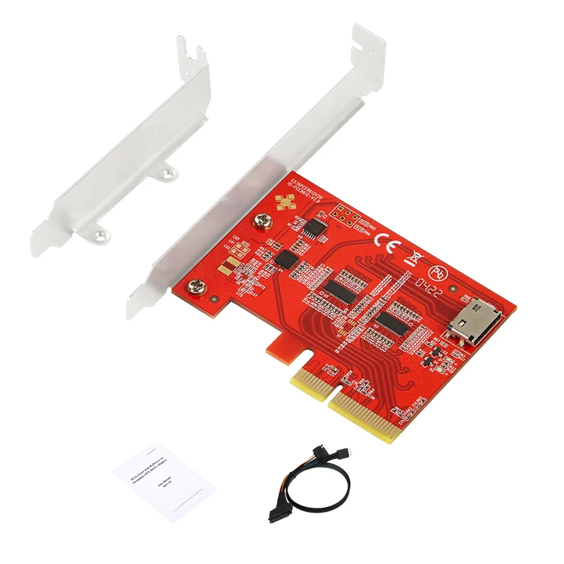 Pcie 4.0 U.2 Nvme Ssd Adapter Uitbreidingskaart Pci Express 4X Om SFF-8612 Riser Card Board W/SFF-8611 om SFF-8639 Verleng Kabel