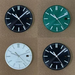 NH35 Dial 31.8mm Green Luminous Watch Dial Hands Parts for AP Royal Oak NH35 NH36 Movement Accessories Replacements