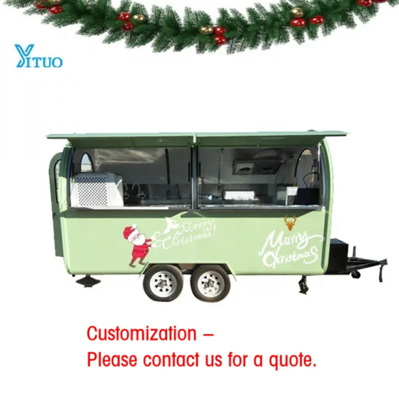 custom.America Concession 3 Sinks Catering Food Cart with Wash Basin