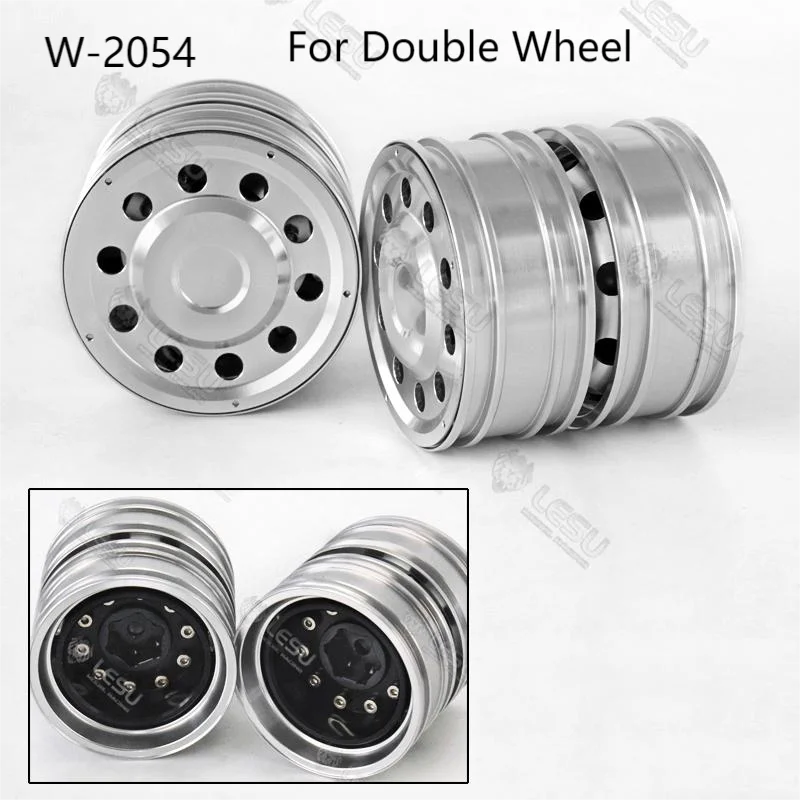 

LESU 1/14 RC Metal Front Hub Rear Axle Hubs for DIY Tamiyay Tractor Truck Dumper Car Parts Toys for Adults