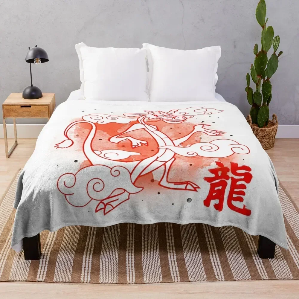 

Mushu Throw Blanket sofa bed cosplay anime Blankets Giant Sofa For Sofa Thin bed Blankets