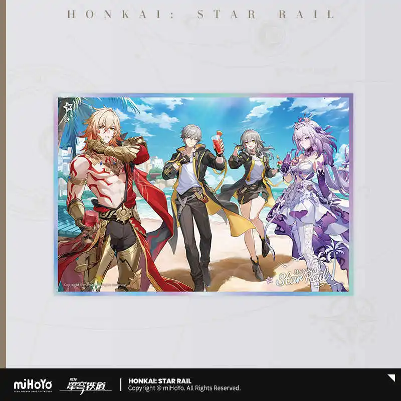 

[Genuine] MiHoYo Game Honkai Star Rail Celebration Blessing Series PET Colored Paper Anime Decoration Manga Paper Cosplay Gifts