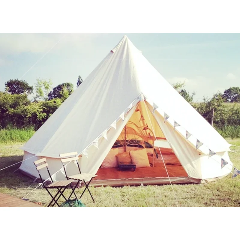 

3M 4M 5M 6M Outdoor camping for family cotton canvas bell tent