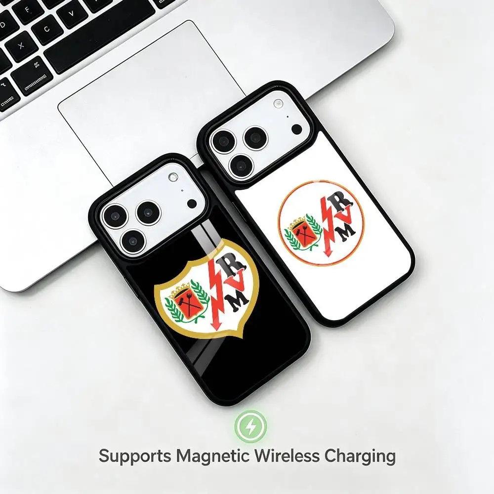 Football Sports Rayo Vallecano gift Phone Case For iPhone17,16,15,14,13,12, Plus,Pro Compatible with magnetic wireless charging