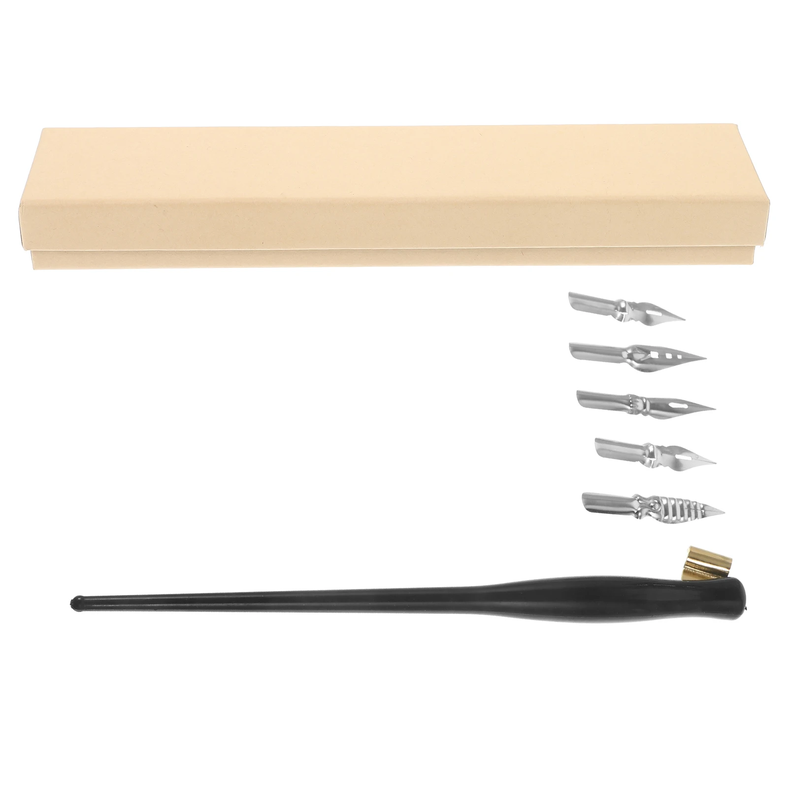 

Retro Solid Wood Dipping Pen Gothic Nibs Irregular Rod Lightweight Calligraphy Painting Tools Dip Pen Portable Art Supplies