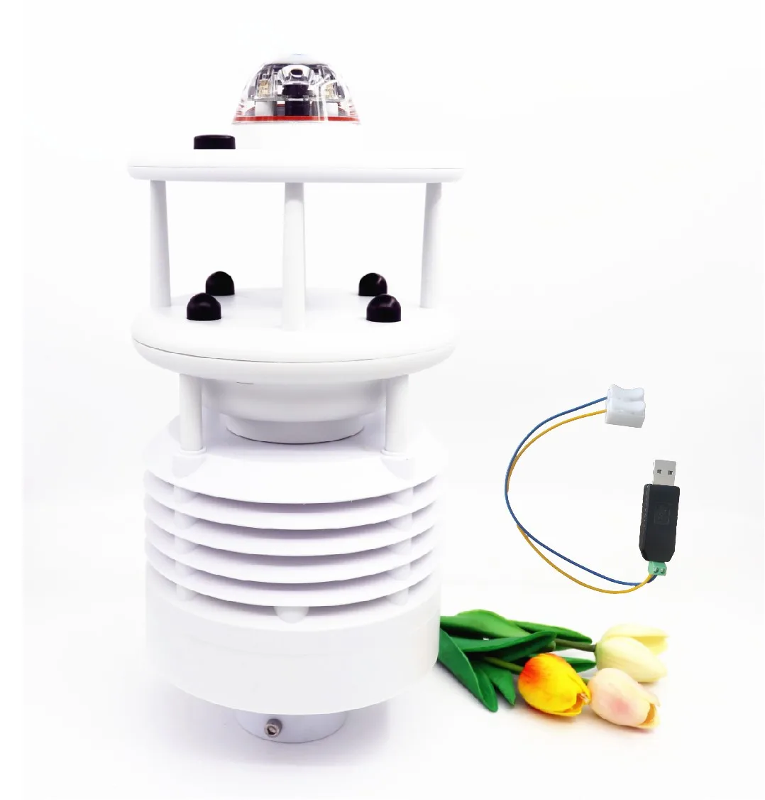 Compact All-in-One 10-in-1 Agriculture Weather Station for Optimal Crop Management