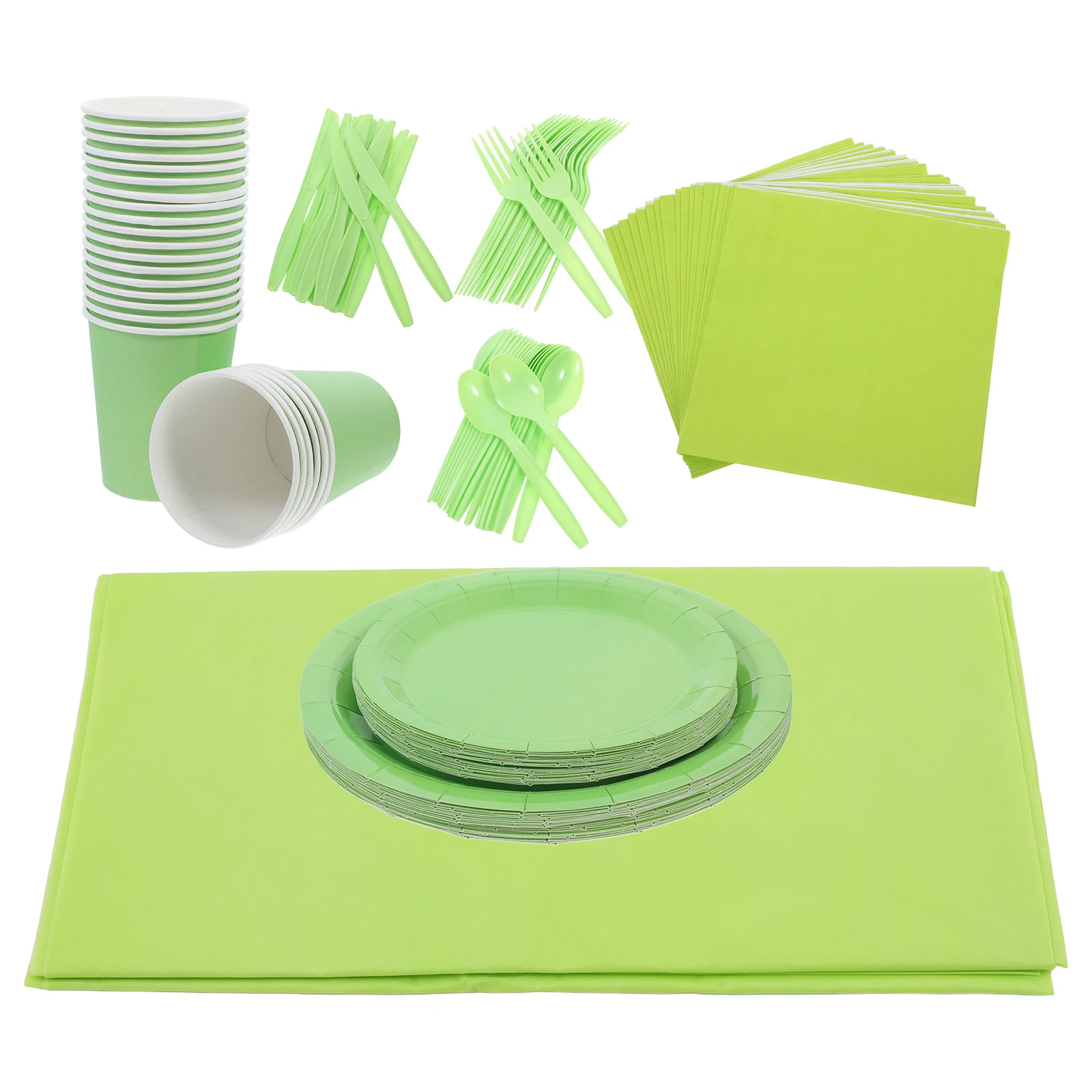 

Paper Plate Set Party Plates Supplies and Cups Napkins Birthday for Kit New Year's Eve