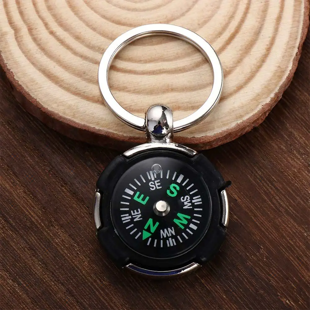 Riding Key Chain Survival Tool Riding Equipment Outdoor Navigator Keychain Emergency Wild Compass Pocket Compass Mini Compass