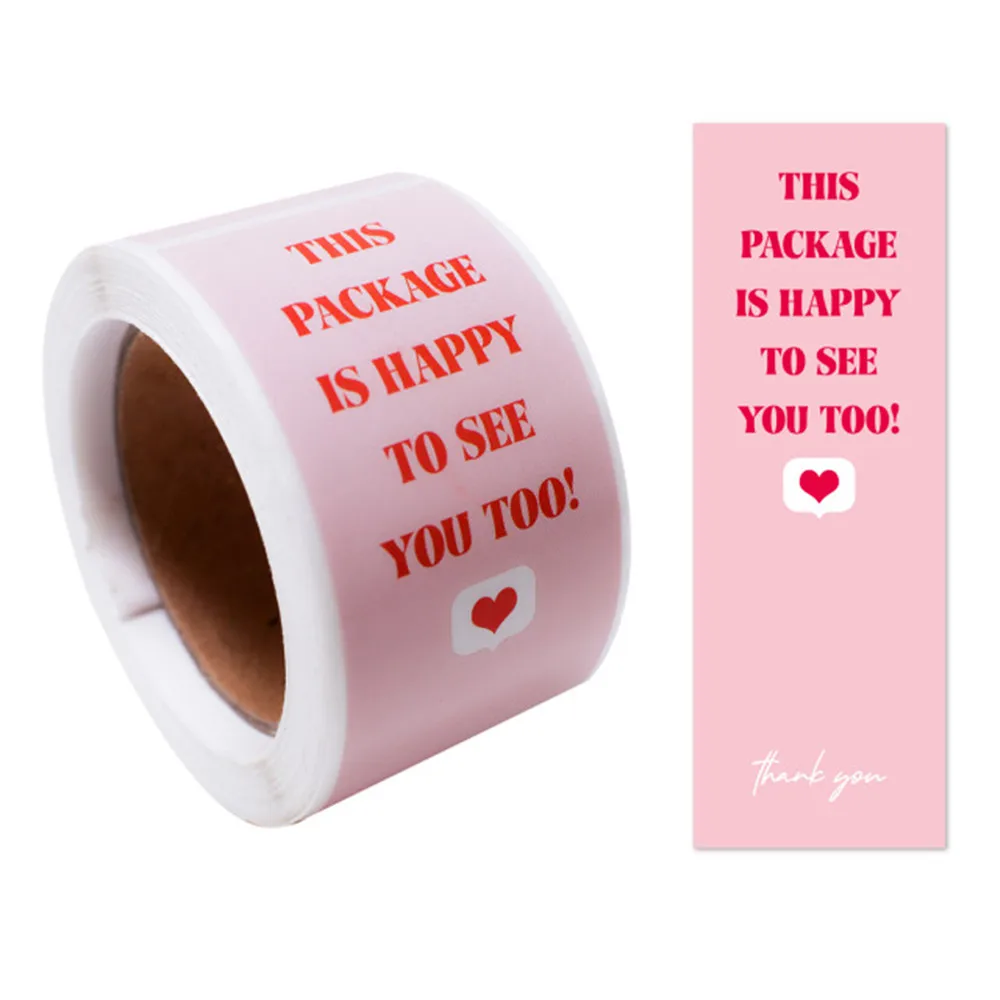 100pcs/roll Pink You've Got Great Taste Stickers for Small Buisness Package Thank You Sticker Decals for Baking Gift Retail Bag