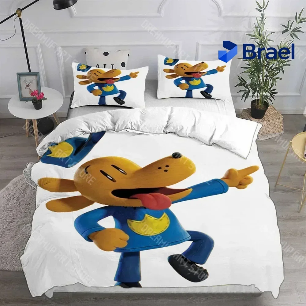 Exquisite 3D Print Dog Man Anime Bedding Sets Quilt Bed Cover Comforter Duvet Cover Pillow Case 2-3 Pieces Sets Teenagers Childr