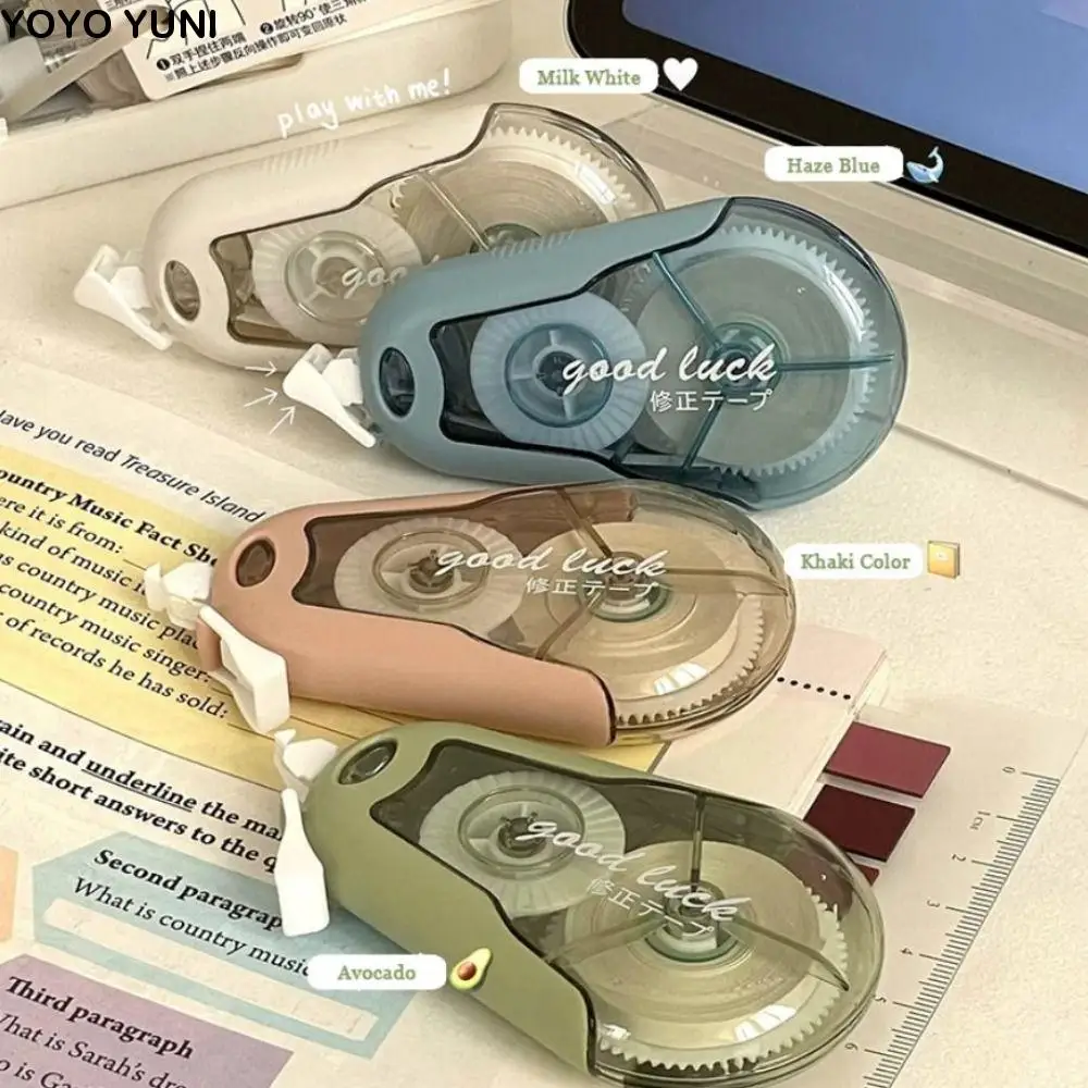 

INS Silent Correction Tape Aesthetic Smooth Modification Tape Large Capacity Flip Cover White Covering Tape Student