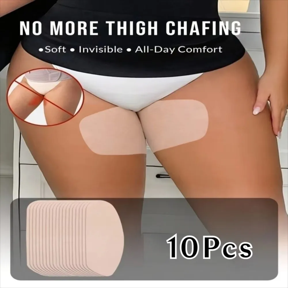10Pcs New Non-woven Anti-Friction Patches Skin-Friendly Disposable Thigh Protection Pad Invisible Sweatproof Thigh Chafing Pads