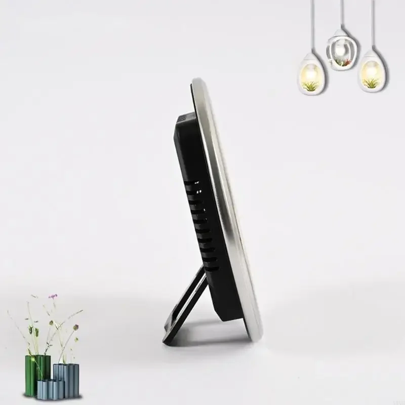 Termómetros analógicos montados en pared Temperatura del humbrómetro Medidor Pantalla transparente Termoshigrómetro 13