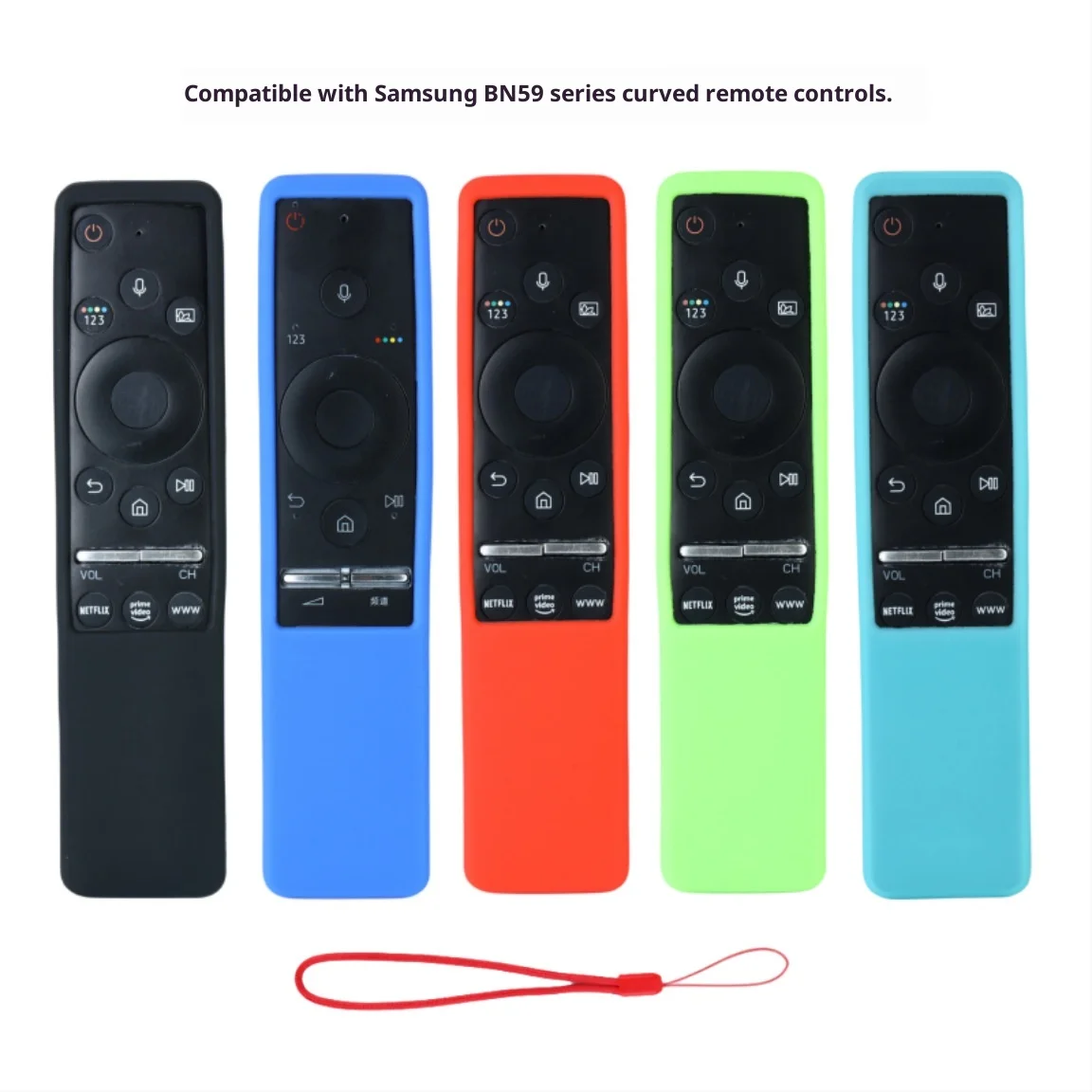 

Universal Colored Silicone Thickened Shockproof Protective Case for Samsung Curved Remote Controls