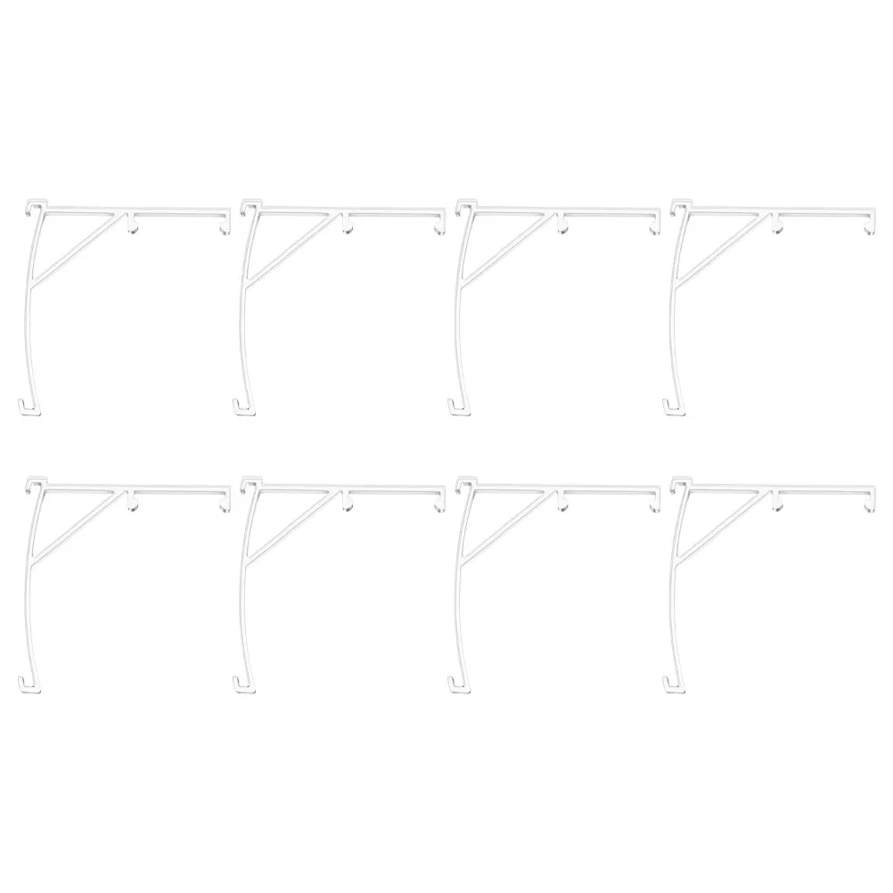 8Pcs Valance Clip for Blinds Pom Material Sturdy Simple Design Transparent Blind Curtain Clips Vertical Blind Replacement Parts