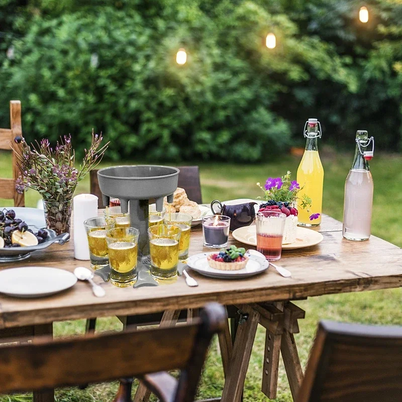 2021 เครื่องดื่มแอลกอฮอล์ 6 แก้ว Shot ไวน์วิสกี้เบียร์ผู้ถือเครื่องดื่มเกมเครื่องมือสําหรับคริสต์มาสปาร์ตี้บาร์ Shot Glass