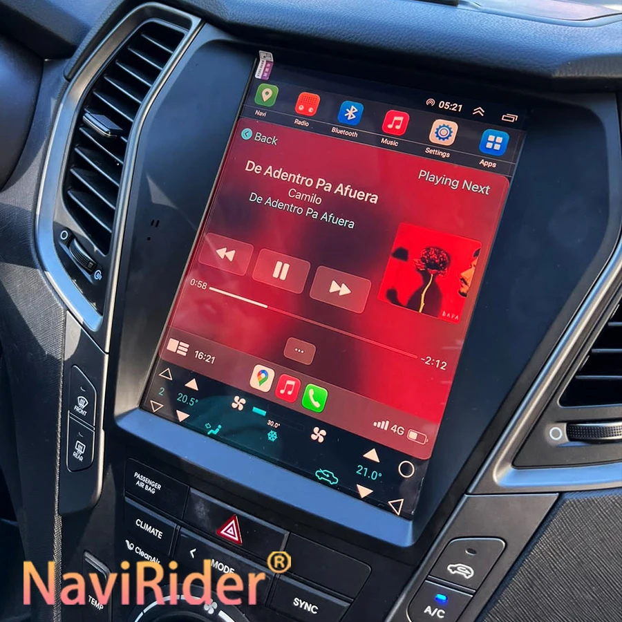 10,4-zoll Android 15 Auto Video Player Radio Für Hyundai Santa Fe IX45 2013-2017 IPS Bildschirm Intelligente Navigator multimedia 4G